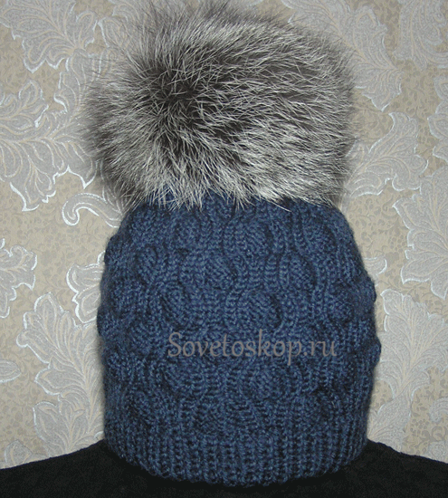 Зимняя двойная шапка крючком для девочки - Вязание - Страна Мам